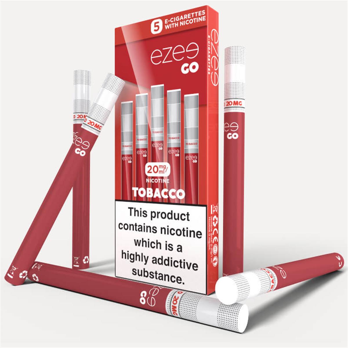 ezee go disposable e-cigarette tobacco flavor 3 nicotine strengths