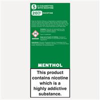 Ezee Go Disposable E-cigarette Menthol 20mg 5pcs