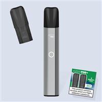 Ezee Pod+ Starter Kit Silver, Menthol 12mg