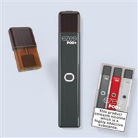 disposable vape pod starter kit ezee pod+ tobacco black color flavor nicotine 12mg nicotine