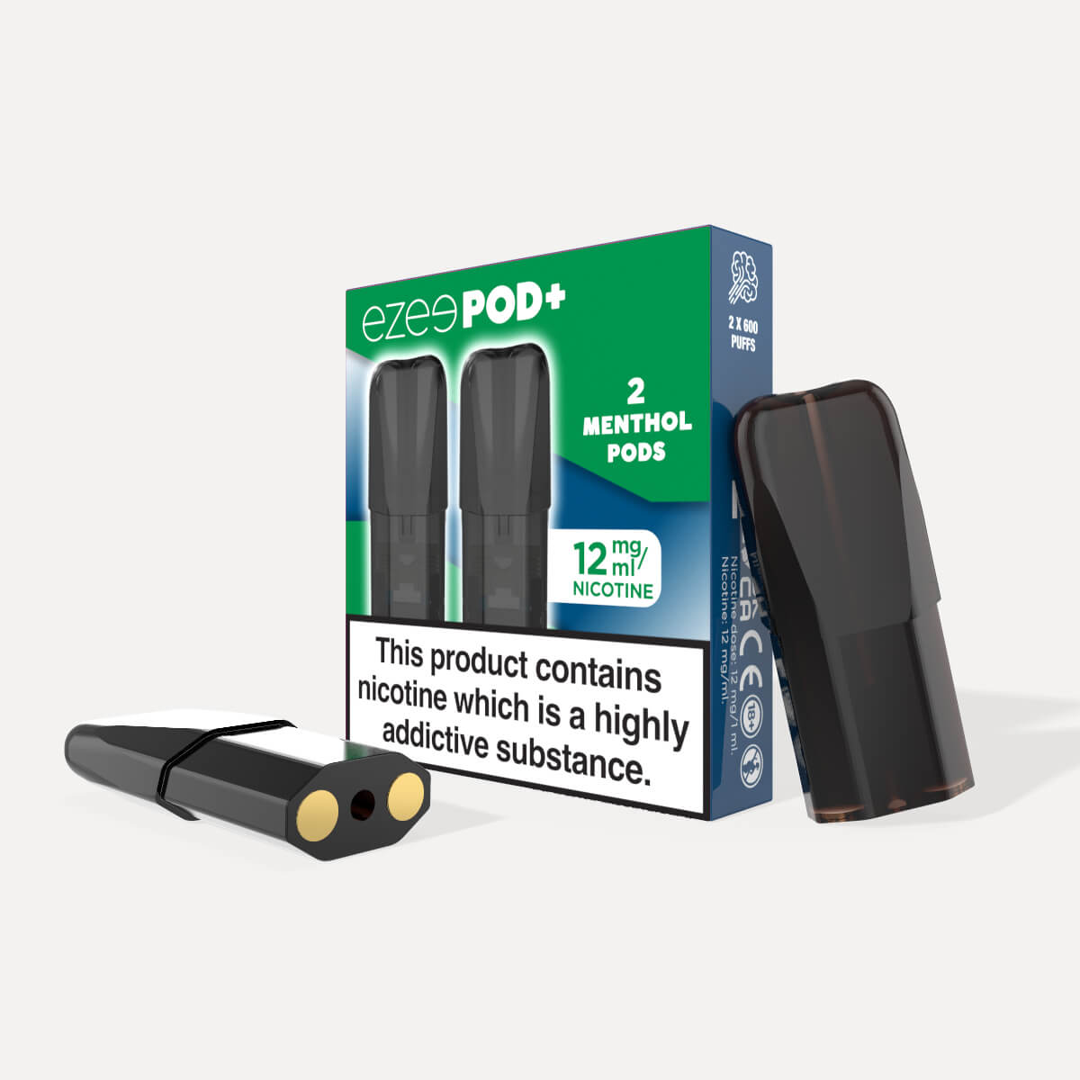 Ezee Pod+ Pods Menthol 12mg Nicotine - Pack of 2