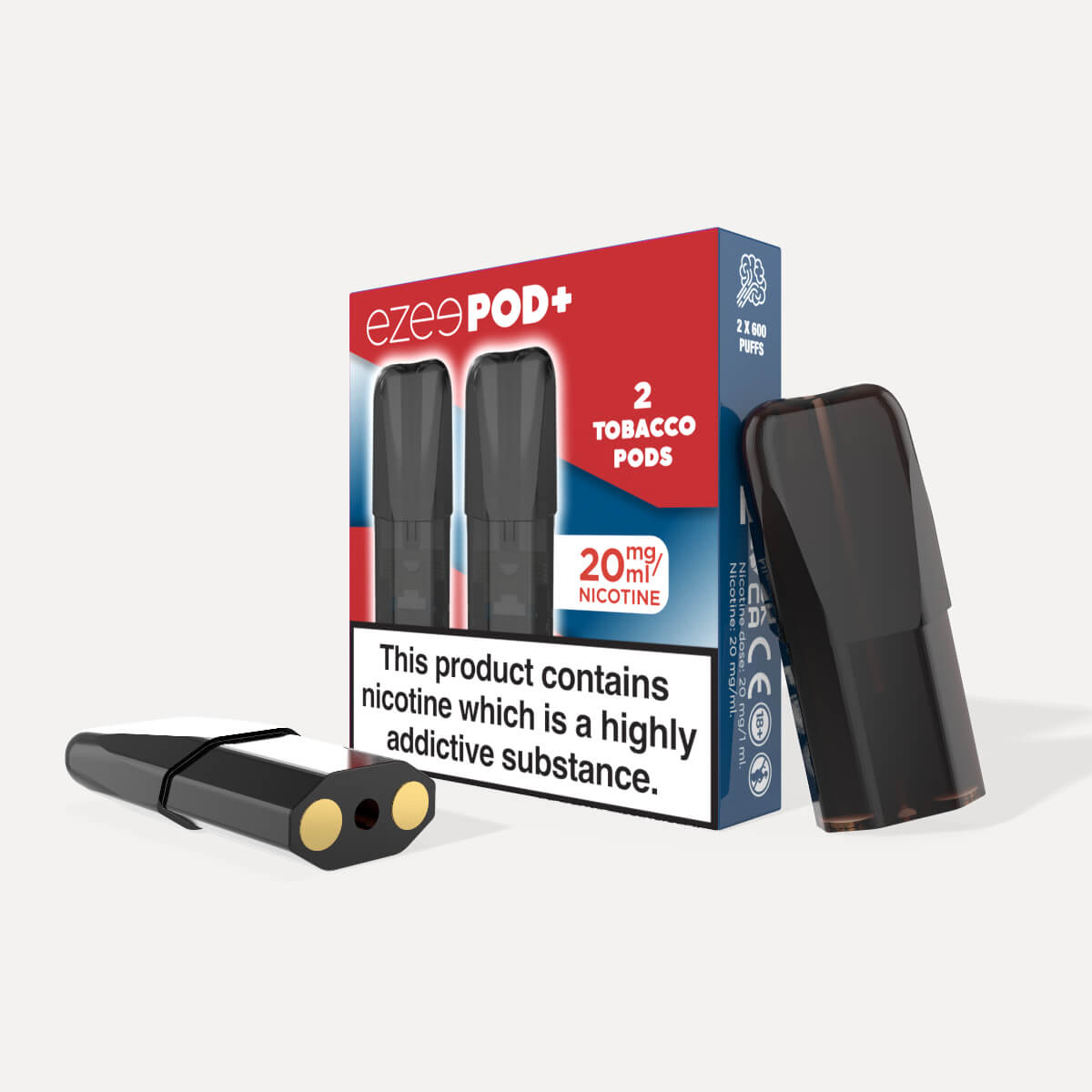 Ezee Pod+ Pods Tobacco 20mg Nicotine - Pack of 2