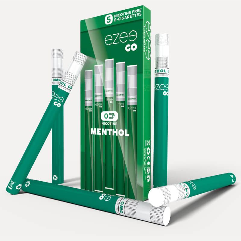 Ezee Go Disposable E-cigarette Menthol Nicotine Free 5pcs